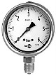 Manometer senkrecht - Edelstahl komplett