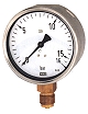 Manometer senkrecht - Edelstahlgehäuse