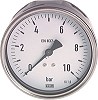 Manometer waagerecht - Edelstahlgehäuse
