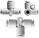 Steckverbinder T-Form