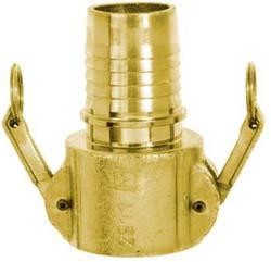 Mörtelkupplung - Mutterteil mit Schlauchtülle - Größe 50 - zwei Nockenhebel - für Hydraulikeinband
