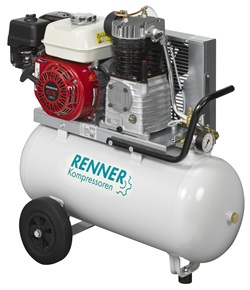 Kompressoren mit Benzinmotor - 3,6 bis 8,0 kW - bis 740 l/min  - Höchstdruck 15 bar