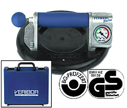 VERIBOR blue line Zugpumpensauger mit Manometer, im Koffer