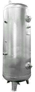 Druckluftbehälter aus Edelstahl - stehende Ausführung - 6 bar - 100 bis 750 Liter