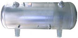 Druckluftbehälter aus Edelstahl - liegende Ausführung - 10 bar - 100 Liter