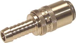 Hochtemperaturschnellkupplung - 9 mm Zapfen - mit Schlauchtülle - gerade - PN 15