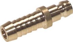 Stecker Hochtemperaturschnellkupplung - 9 mm Zapfen - mit Schlauchtülle - gerade - PN 15