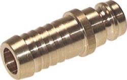 Stecker Hochtemperaturschnellkupplung - 13 mm Zapfen - mit Schlauchtülle - gerade - PN 15