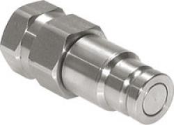 Flat-face Hydraulik-Stecker mit Innengewinde aus Edelstahl