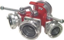 Storz-Verteiler-3-fach mit Kugelabsperrung