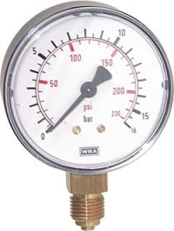 Manometer senkrecht - Klasse 2,5 - Ø 50 mm