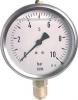 Glyzerinmanometer senkrecht - Ø 100 mm - Chromnickelstahl / Messing - Klasse 1,0