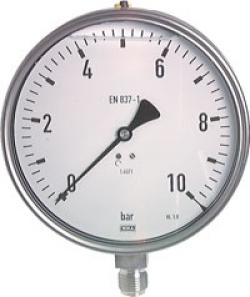 Glyzerinmanometer senkrecht - Ø 160 mm - Chemieausführung - Klasse 1,0