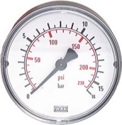 Manometer waagerecht - Ø 50 mm - Klasse 2,5