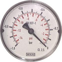Manometer waagerecht - Ø 63 mm - Klasse 2,5