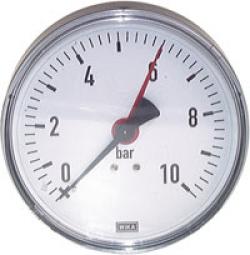 Manometer waagerecht - Ø 80 mm - Klasse 2,5