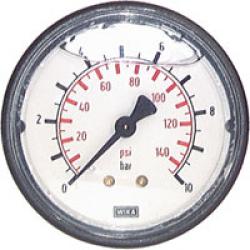 Glyzerinmanometer waagerecht - Ø 63 mm - Klasse 2,5