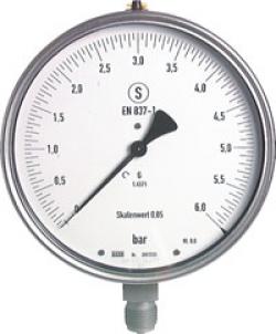 Feinmess-Sicherheitsmanometer senkrecht - Ø 160 mm - Klasse 0,6