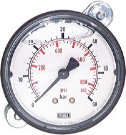 Glyzerin-Einbaumanometer mit Kunststoff-Frontring - Ø 63 mm - Klasse 2,5