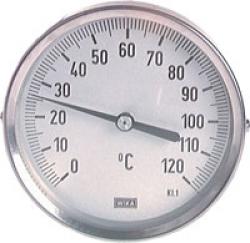 Bimetallthermometer waagerecht ohne Schutzrohr - Klasse 1,0