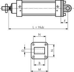 Schwenkbefestigungen Lasche  - für Zylinder ISO 15552