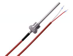 Einschraubtemperaturfühler mit Silikonleitung - Messbereich -50°C bis +180°C - PN 40 bar