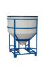 Zylindrischer Behälter in Stahlgestell - offen - 70 bis 18700 Liter