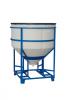 Zylindrischer Behälter in Stahlgestell - offen - 70 bis 18700 Liter